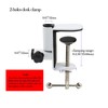 Jhanw Desk C-Clamps with 2 pieces 1/2" Thread Hole, 2