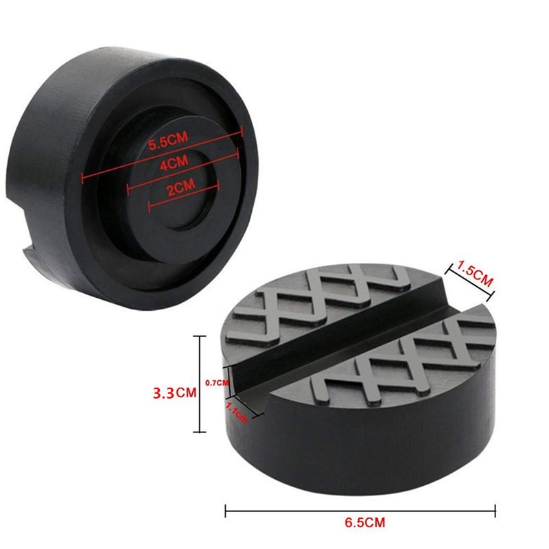 Jack Pad Universal Floor Jack Disk Rubber Slotted Floor, Jack