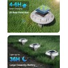 VOLISUN Solar Driveway & Deck Lights 8 Pack Waterproof Dock