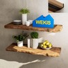 WEKIS Floating Shelf Bracket 8 Inch, Hidden Invisible L Shelves