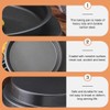 Operitacx Non Stick Pizza Baking Tray Carbon Steel Baking Pan