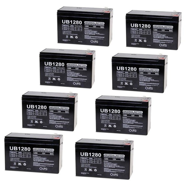Universal Battery UB1280F2 Battery - 8 Pack