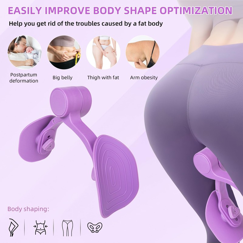 Thigh Exerciser with 3 Levels Resistance Adjustable,Thigh Workout Equipment,Kegel Exercise,Inner