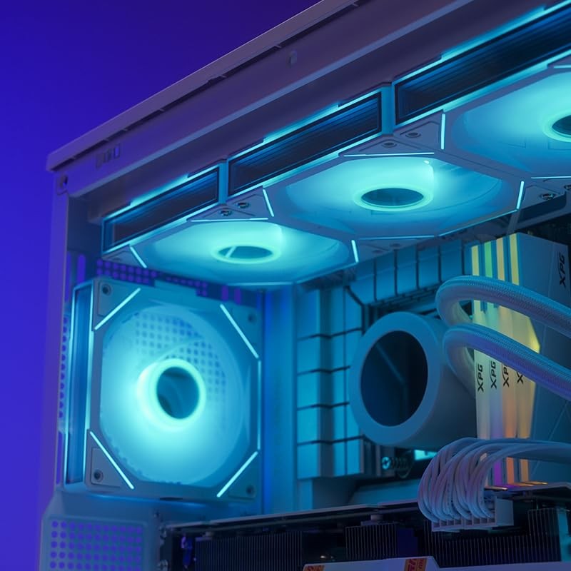 TZMRIT UNI FAN White 3-Pack Infinity Fan 120mm RGB V120mm