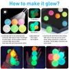 4 Pcs Ceiling Balls Glowing Sticky Balls, Balls Glow in