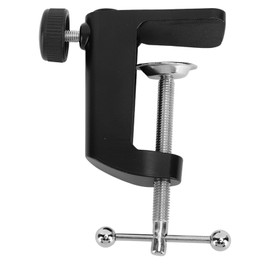 Abrazadera C para Escritorio, Abrazadera de Soporte de Aluminio Negro de 2,4 Pulgadas y 61mm, Soporte para Montaje en Escritorio, para Lámpara de Mesa de Escritorio