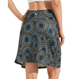 Willit Women's 20" Knee Length Skorts Skirts Golf Tennis Skirts Modest Athletic Casual Skorts with Pockets UV Protection Sunflower L