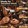 LED Head-Mounted Magnifier for Precision Work – 2-Pack with Interchangeable