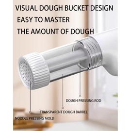 Handheld Electric Noodle Machine, Portable Italian Noodle Making Machine With Mold And Cutting Tools, 6-In-1 Cordless Noodle Machine, Automatic Dough Pressing Machine With Cleaning Brush - White