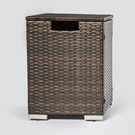 Senjoys Propane Tank Cover, Propane Tank Holder for 20lbs Tank Propane Tank Cover with Adjustable Feet Hideaway Tank Table for Fire Pit Table