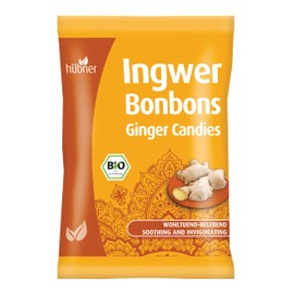 Hubner Ingwer Bonbons, Ginger Hard Candy, 2.4 Ounce Bag with Approximately 24 Pieces