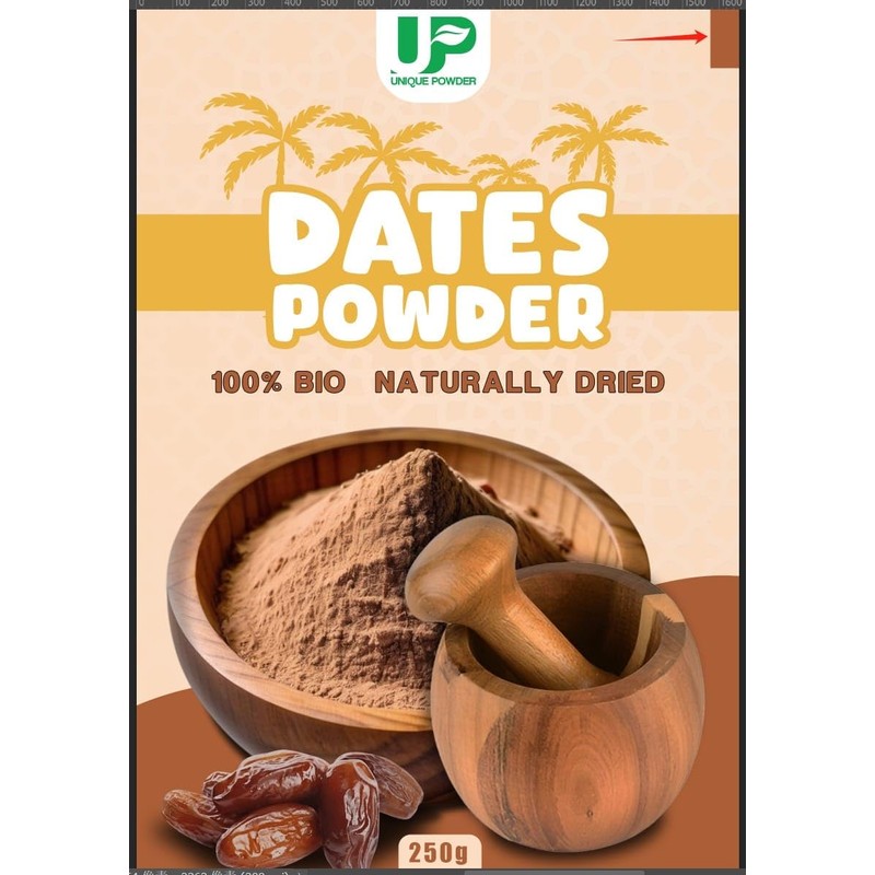 Unique Powder 100% Natural Date Powder, Bio Naturally Dried, Sugar
