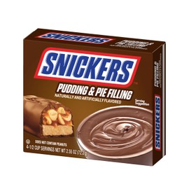 Snickers Pudding and Pie Filling - Pack of 4-4 Servings Per Box - 16 Total Servings - Perfect for a Variety of Uses - Great for Making Friends and Family