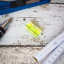 Rectangle Level Set of 5 with 40 x 15 x 15 mm Bubble Spirit Level Small Dragonfly Water Scale Leveling Can Level for Caravan Camera DIY Spirit Level Bullseye