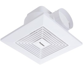 Zeniphyer DC Bathroom Exhaust Fan, 8 Inch Powerful ABS Plastic Ventilation Fan 110 CFM 1.0 Sones Quiet Operation High-Efficiency Exhaust Fan, Ceiling Mount Fan For Home, Office