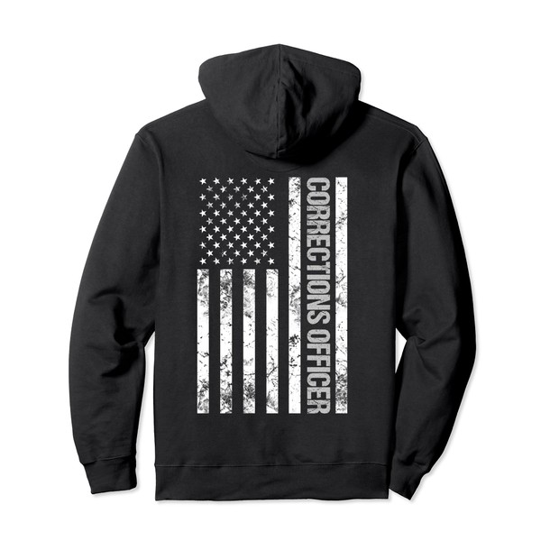 Patriotic Corrections Officer Pullover Hoodie