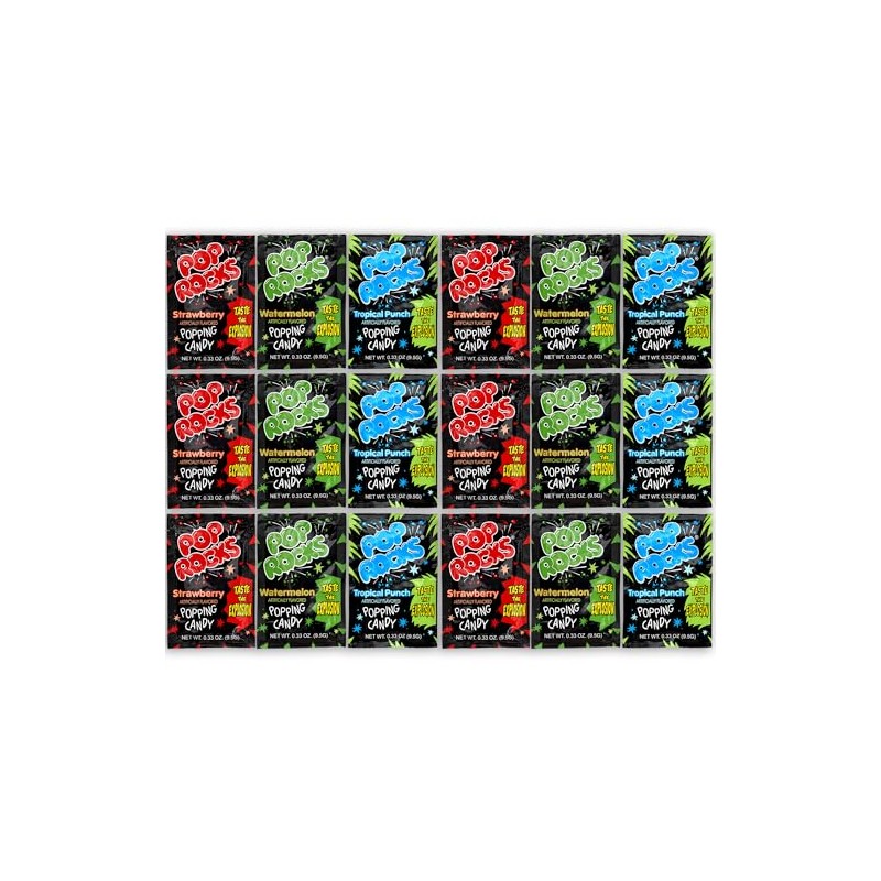 The Hampton Candy Company Pop Rocks Candy 18 Pack, 6
