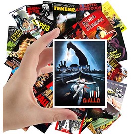 Large Stickers (24 pcs 2.5"x3.5") Giallo Slasher WIP Vintage Trash Horror Movie Posters