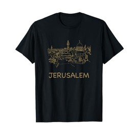 Jerusalem Tees Unisex-Adults Kids Black T-Shirt