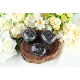 QINJIEJIE QINJIEJIE Labradorit Steine natrliche Edelstein Gro? Kristalle Polierte Stein Labradorit 2 Stck Kristallstein Trommelsteine Handschmeichler Sorgenstein Reiki Meditation