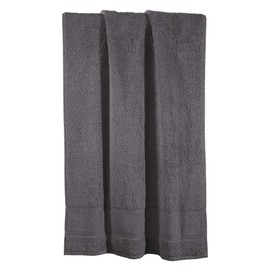 Erwin Müller Karlsruhe Hand Towel 100% Cotton Anthracite Size 50 x 100 cm Extremely Absorbent, Lightweight, Fluffy Soft, Skin Flattering (Other Colours)