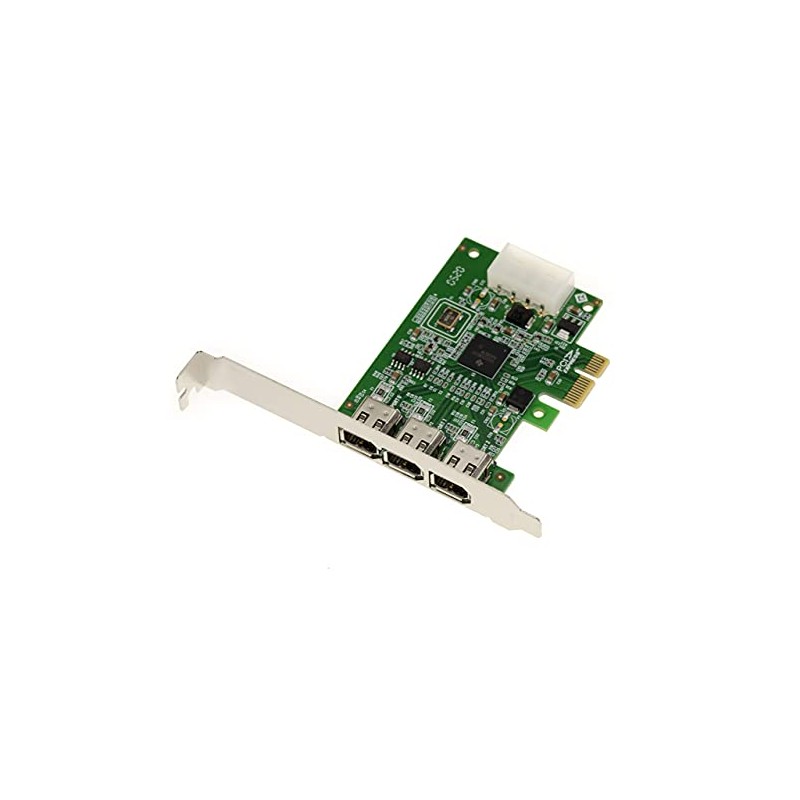 KALEA-INFORMATIQUE PCIe x1 Card with 3 Firewire 400 Ieee1394a 6