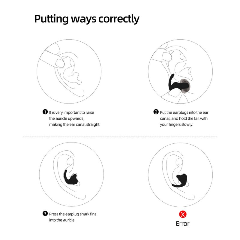 ENJROKJ Ear Plugs for Noise Cancelling,Soft Comfortable Silicone Sound Blocking