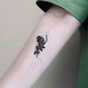 Pack of 12 Temporary Tattoos Snake, Fake Tattoo Stickers, Death
