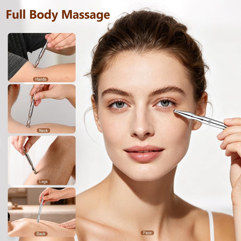 304 Stainless Steel Acupuncture Pen Pain Relief Face & Body