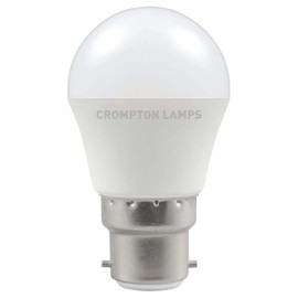 Crompton Lamps LED Golfball 5.5W B22 Warm White Opal (40W Equivalent)