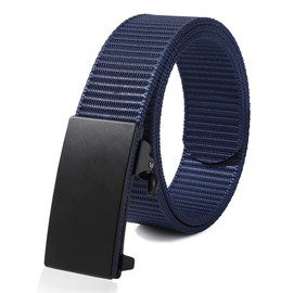 WELROG Children's Nylon Belt for Boys - Elastic Belt for School Uniform Boys Fabric Belt for Golf Softball, navy blue