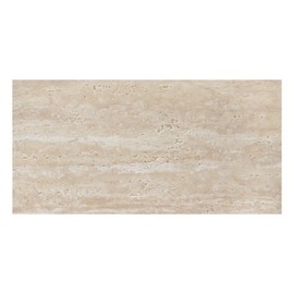 12" x 24" Beige Travertine Natural Clay Stone Floor and Wall Mosaic Tile, Subway MCM Flexible Stone Tiles for Indoor & Outdoor, 10 Sheets, Covers 20 sq. ft.