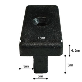 igarden 10pcs/set Wood Deck Flooring Fixtures Black with Screws