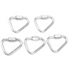 5pcs Triangle Locking Carabiner Stainless Steel Portable Easy to Carry