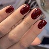 Juego de 24 piezas de uñas elegantes a presión, cubiertas