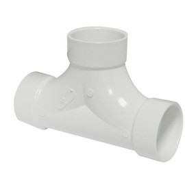 Canplas 193723 PVC DWV 2-Way Cleanout FTG, White