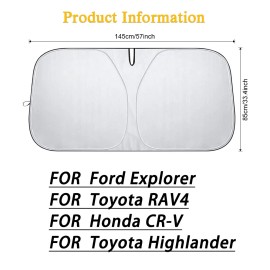 Unbranded Parabrisas plegable del coche Sun Shade Visor UV heat Block Window COVER 1pcs