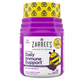Zarbee's Children's Daily Immune Support Gummies 42 Count Elderberry Vitamin C