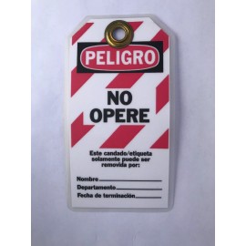 IDEAL, PVC Danger Do Not Operate LOCKOUT / TAGOUT Tag 44-830.