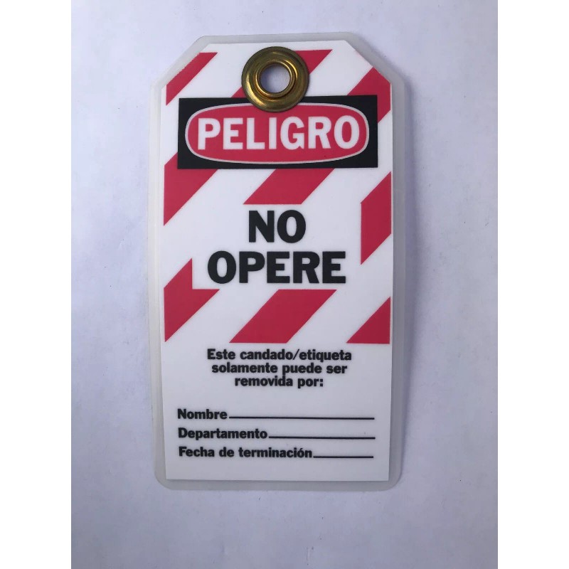 IDEAL, PVC Danger Do Not Operate LOCKOUT / TAGOUT Tag