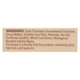 UD_Choczero Keto Bark Dark Chocolate Almonds Case of 12-6 Oz Nut & Kernel Snacks