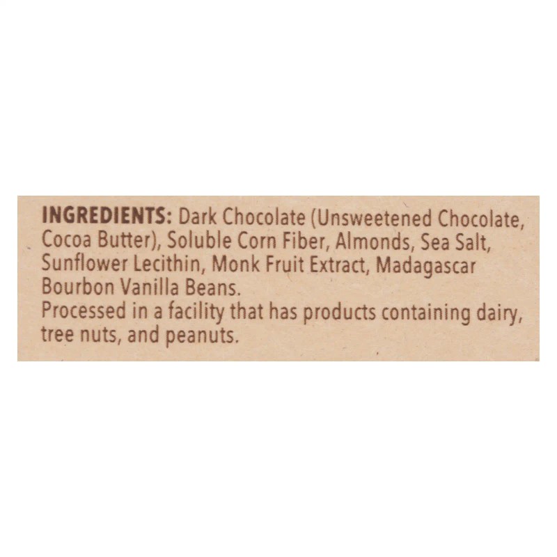 UD_Choczero Keto Bark Dark Chocolate Almonds Case of 12-6 Oz