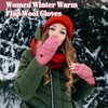 Tarpop 4 Pairs Women Winter Convertible Gloves Fingerless Mittens Knit