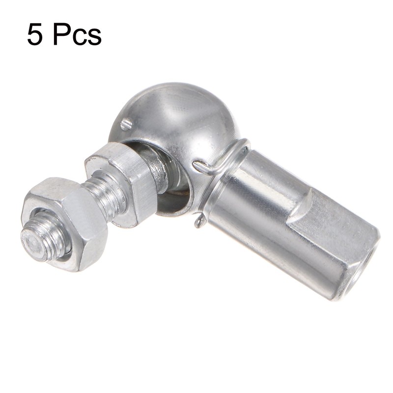 sourcing map CS10 Angle Ball Joint, M6x1.0 Right-Hand Thread, Self-lubricating