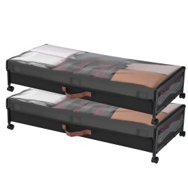 Clear Lid Underbed Container 7.3 Inch Rolling Shoe Organizer 36.0 X 18.1 X 7.3 Inch Under Bed Storage WheelsDefault: Default