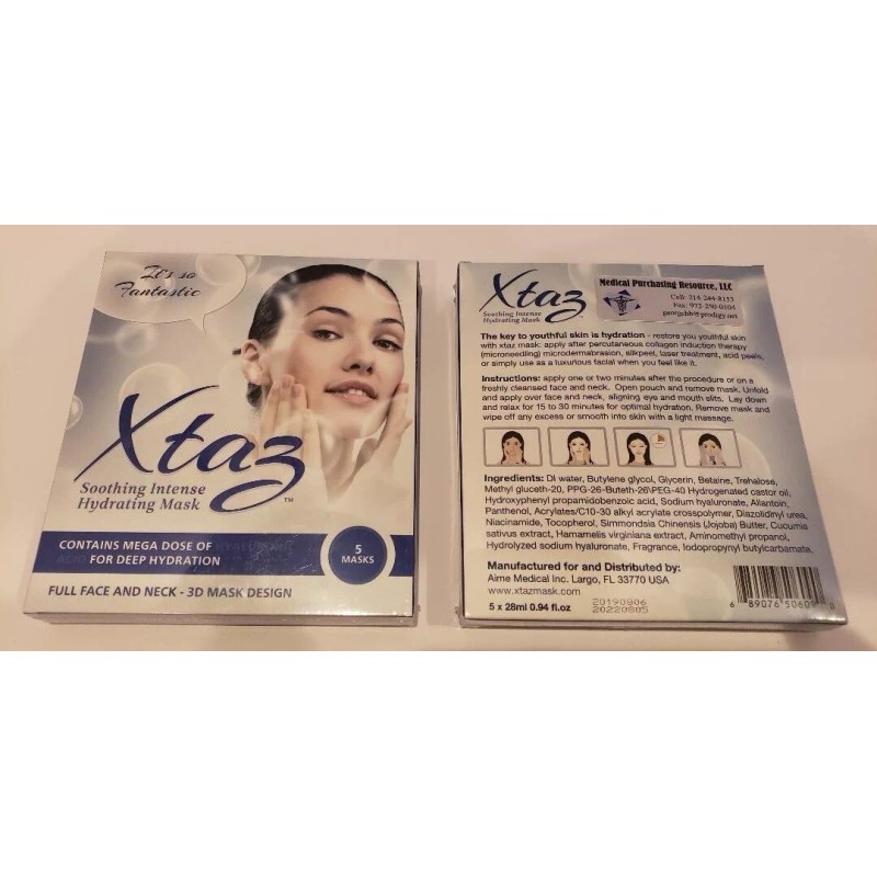 X Taz Mask - Soothing Intense Hydrating - NEW &