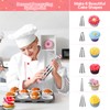 Icing Decoration Gun Set, Stainless Steel Dessert Decorating Syringe Set,