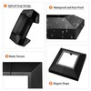Deck Post Skirt Trim 3X3IN Black, 2 Pack Aluminum Porch