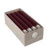 Northern Lights Candles Premium Tapers 7" 12PK - Bordeaux -