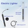 2 PCS Candle Lighter, Electric Lighter Arc Windproof Flameless with